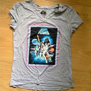 Star Wars Gray V neck Tee